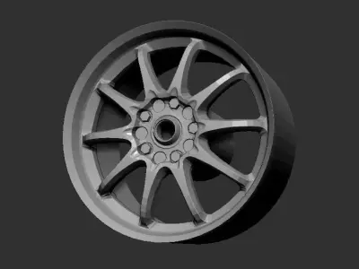 Volk Rays CE28 Wheels 3D Print Ready 3D print model Rims CE 28 3D print model