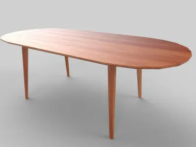 table Low-poly 3D model