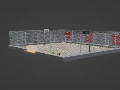 Basketball Stadium - Turkey Low-poly 3D model