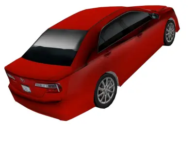 Toyota Camry US edition low poly Low-poly 3D model