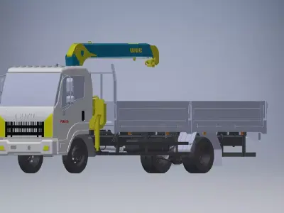 Truck mount Crane  3D model