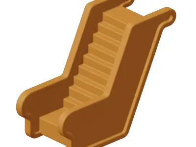 Plastic Premium Escalator Toy 3D model