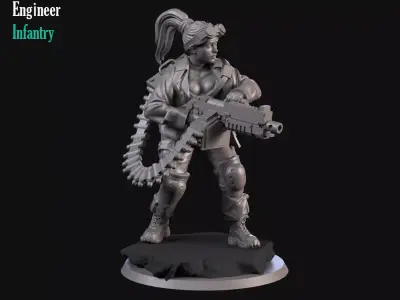 Girl Engineer 3D print model