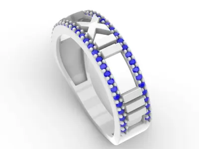 Jewelry Diamond Ring Model RG20 Free 3D print model