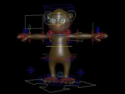 Monkey RIG 3D model