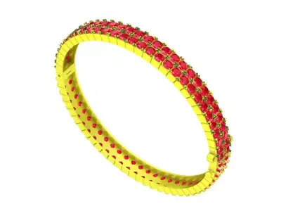 6279  luxury diamond bangle 3D print model