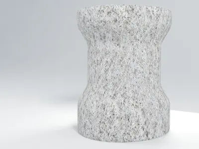 concrete coffee table  3D model