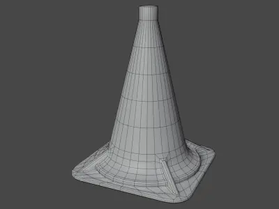 Traffic Cone Free 3D model