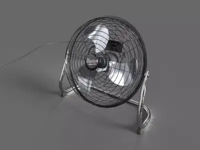 Standing Fan Low-poly 3D model