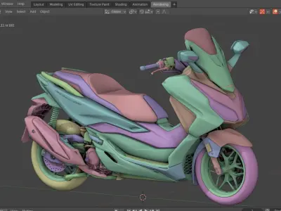 2023 Honda Forza 350 3D model