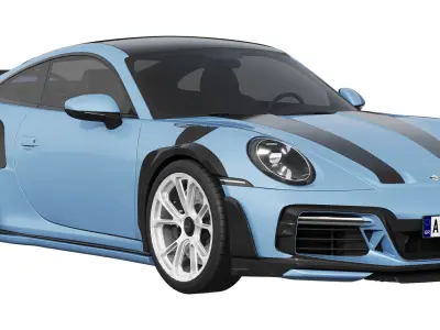 Porsche 911 TECHART GTstreet R Touring 3D model