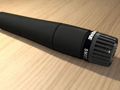 Shure SM57 Microphone 3D model