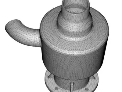 Cyclone Dust Collector 3D print model