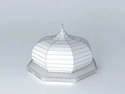details islamic dome Free 3D model