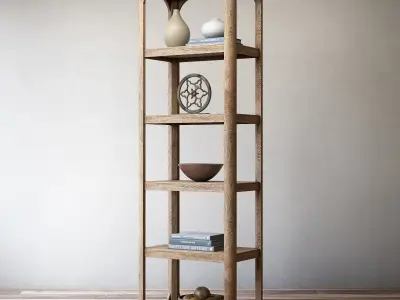 RH Martens narrow shelving 3D model