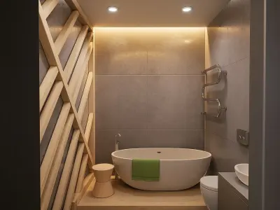 Interactive Modern Interior Low-poly 3D model