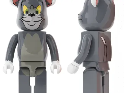 tom and jerry bearbrick collection 3D model