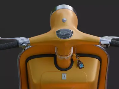 Scooter Vespa Rally 200 3D model