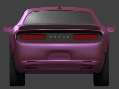 DODGE CHALLENGER HELLCAT 2015 3D model