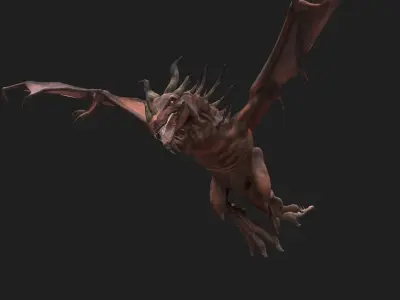 Dragon Low-poly 3D model