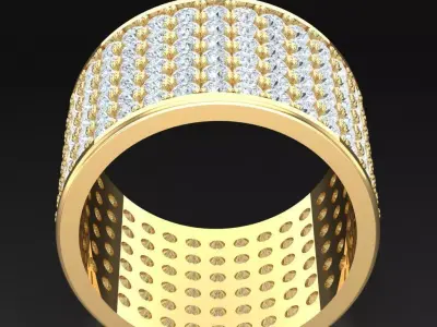 Luxury Men Rings Designs 4MR073 3D print model