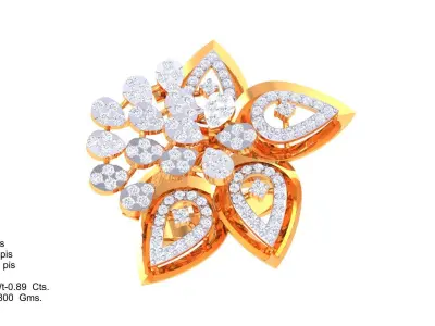 Diamond Ring 3D print model 10