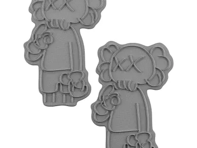 Kaws Neon Sign 3D model order