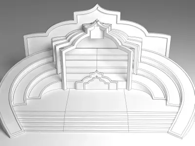 Wedding Stage 3D model 3