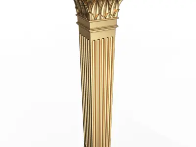 Column Capital 0402 Low-poly 3D model