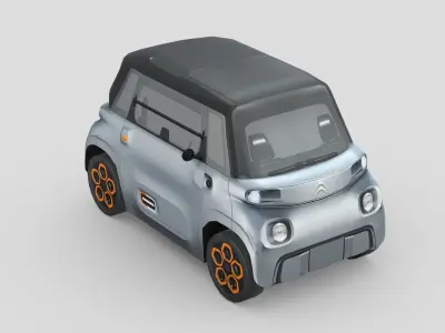 Citroen Ami Low-poly 3D model