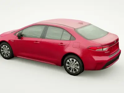 2022 Toyota Corolla hybrid Low-poly 3D model