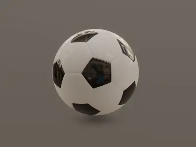 Football - Soccer Ball - PBR - Game Ready Low-poly 3D model