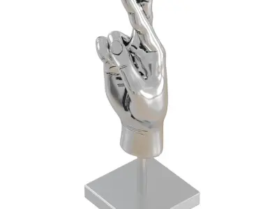 Fingers Crossed Figurine 3D model