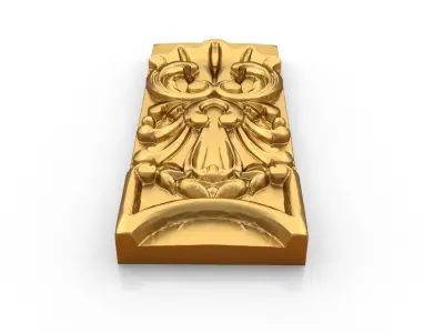 Classic carved decor ornament 507 3D print model