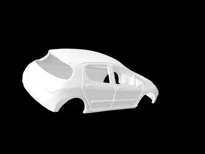 Peugeot 308 3D print model