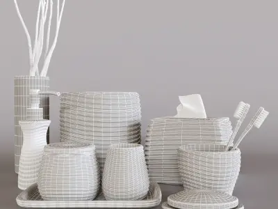 Bathroom accessories 4 3D model