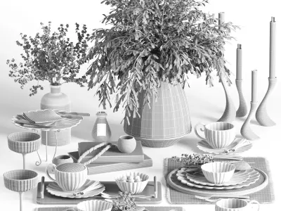 tableware set15 3D model
