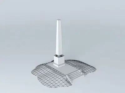 Riga monument "Glory to the liberators of Riga" Free 3D model