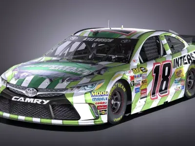 Nascar Toyota Camry Interstate Kyle Bush 2017 VRAY 3D model
