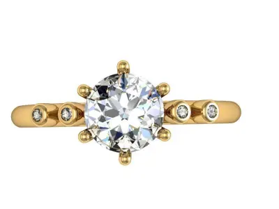 vintage stylish ring 3D print model