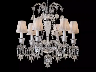 Crystal Chandelier Illuminati MD1102710-6A in Baccarat Style 3D model
