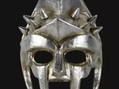 Luxury Gladiatore Mask  Gothic Masquerade STL 3D print model