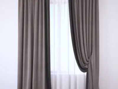 Set 99 Curtains 3D model