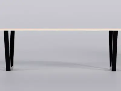 Wood Table 3D Model True 4K PBR Renders FBX GLB   Low-poly 3D model