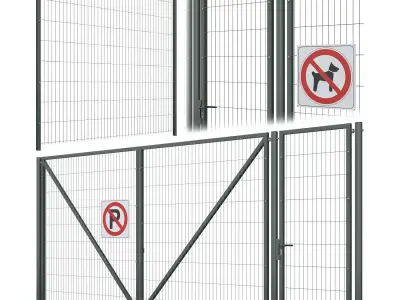 Metal Fence 3 3D model