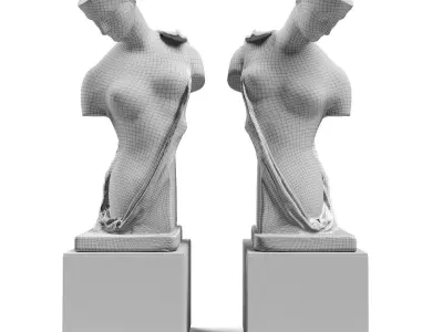 Aphrodite Psyche sculpture 3D model
