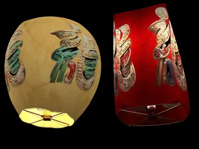Chinese sky lantern  3D model