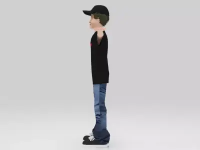 Valentino Rossi Moto Gp Rigged  Low-poly 3D model