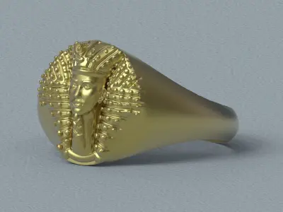 Egypt Pharaoh Ring Free 3D print model