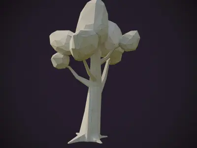 Low-poly Tree Model 001 Low-poly 3D model